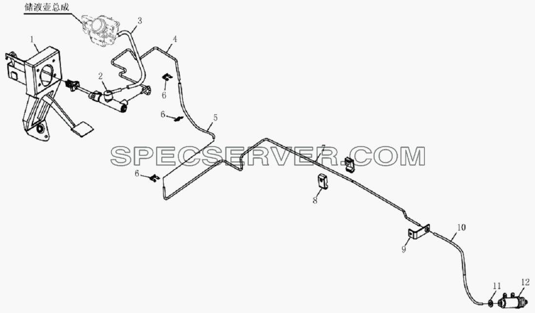 1607D120 Clutch pipeline equipment для HFC 1020K-D134 (список запасных частей)