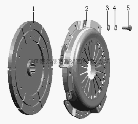 QC490Q(DI)-30000 Clutch assembly для HFC 1020K-D134 (список запасных частей)