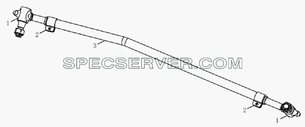 3003D128 Steering connecting rod assembly для HFC 1020K-D134 (список запасных частей)