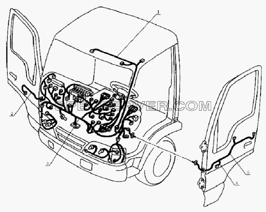 3700D134XZ5 Electric equipment для HFC 1020K-D134 (список запасных частей)