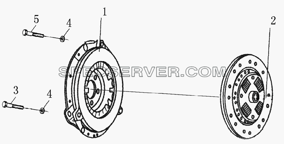 Clutch для HFC 1020KR-D127 (список запасных частей)