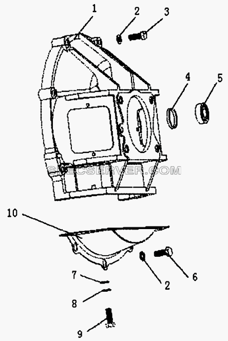 Clutch shell для HFC 1020KR-D127 (список запасных частей)