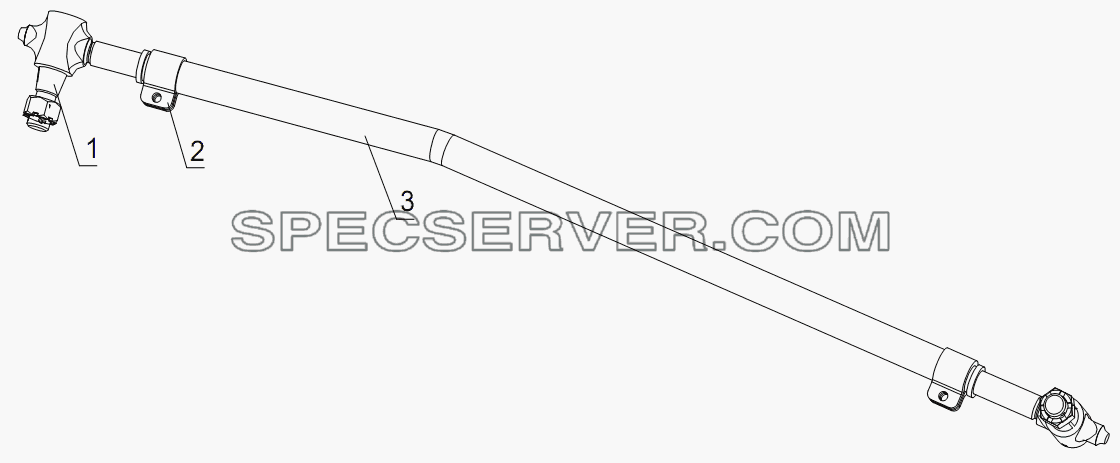 3003600D0 Steering connecting rod assembly для HFC 1020KR-D127 (список запасных частей)