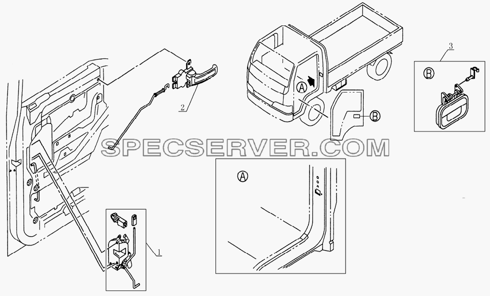 6105E0 Door lock assembly для HFC 1020KR-D127 (список запасных частей)