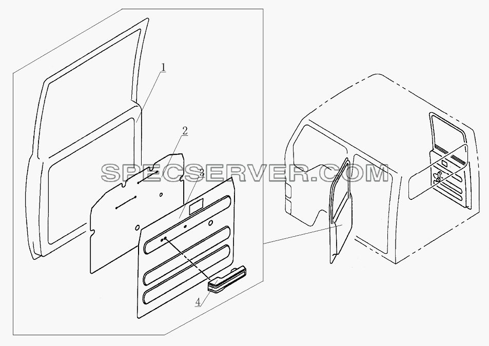6202B3 Back-door protective panel для HFC 1020KR-D127 (список запасных частей)