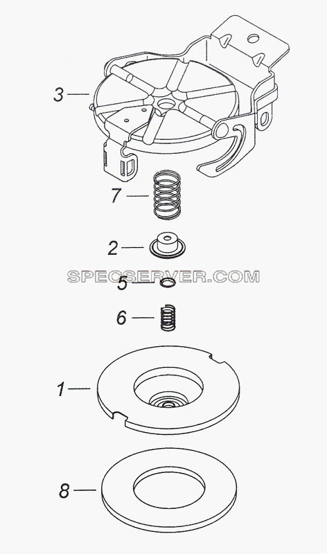 5320-1103010-01 Пробка топливного бака для КамАЗ-4308 (2008) (список запасных частей)