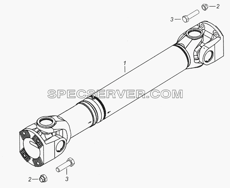 4308-2200001-51 Установка карданных валов для КамАЗ-4308 (2008) (список запасных частей)