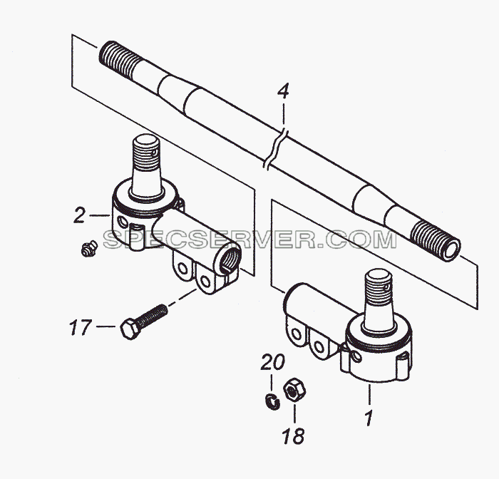 5297-3414052 Тяга рулевой трапеции для КамАЗ-4308 (2008) (список запасных частей)