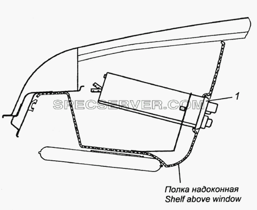 Установка автомагнитолы 53215-7901001 для КамАЗ-4308 (список запасных частей)