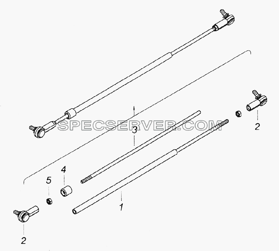 5320-1108040 Толкатель для КамАЗ-43261 (Евро-1, 2) (список запасных частей)