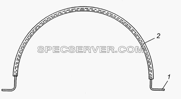 5320-1311086-30 Скоба верхняя в сборе для КамАЗ-4350 (4х4) (список запасных частей)