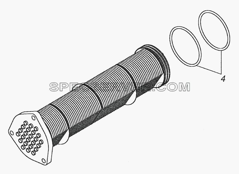 740.20-1013210 Сердцевина в сборе для КамАЗ-53501 (6х6) (список запасных частей)