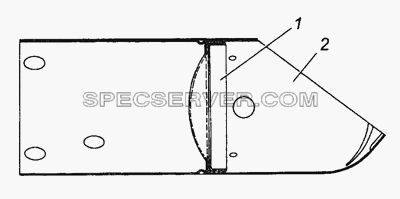 5320-1101090-10 Труба выдвижная топливного бака в сборе для КамАЗ-53501 (6х6) (список запасных частей)