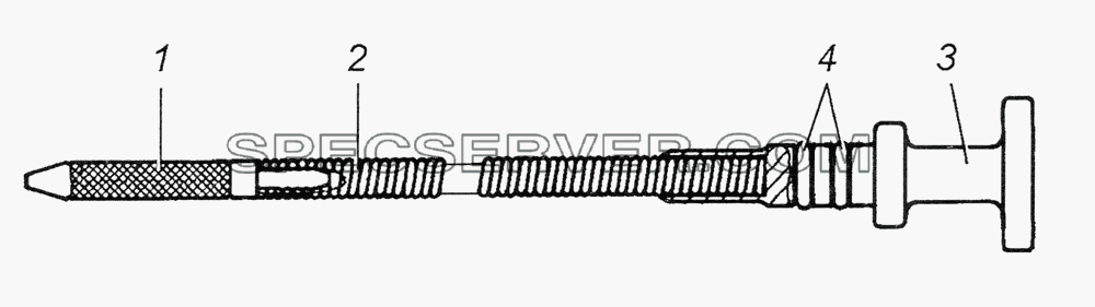 740.11-1009050-01 Указатель уровня в сборе для КамАЗ-5350 (6х6) (список запасных частей)