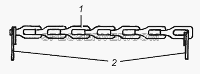 5320-1015160 Цепочка с кольцом в сборе для КамАЗ-6450 8х8 (список запасных частей)