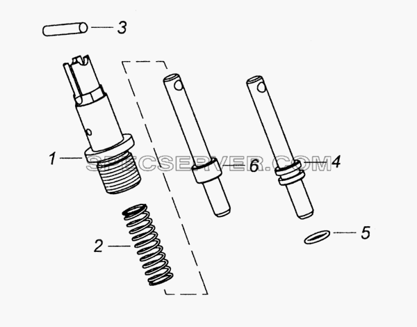 740.1005440 Фиксатор маховика для КамАЗ-6520 (Euro-2, 3) (список запасных частей)