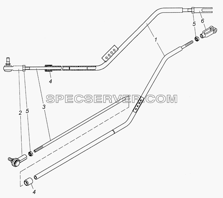 6520-1108040-10 Толкатель для КамАЗ-6520 (Euro-2, 3) (список запасных частей)