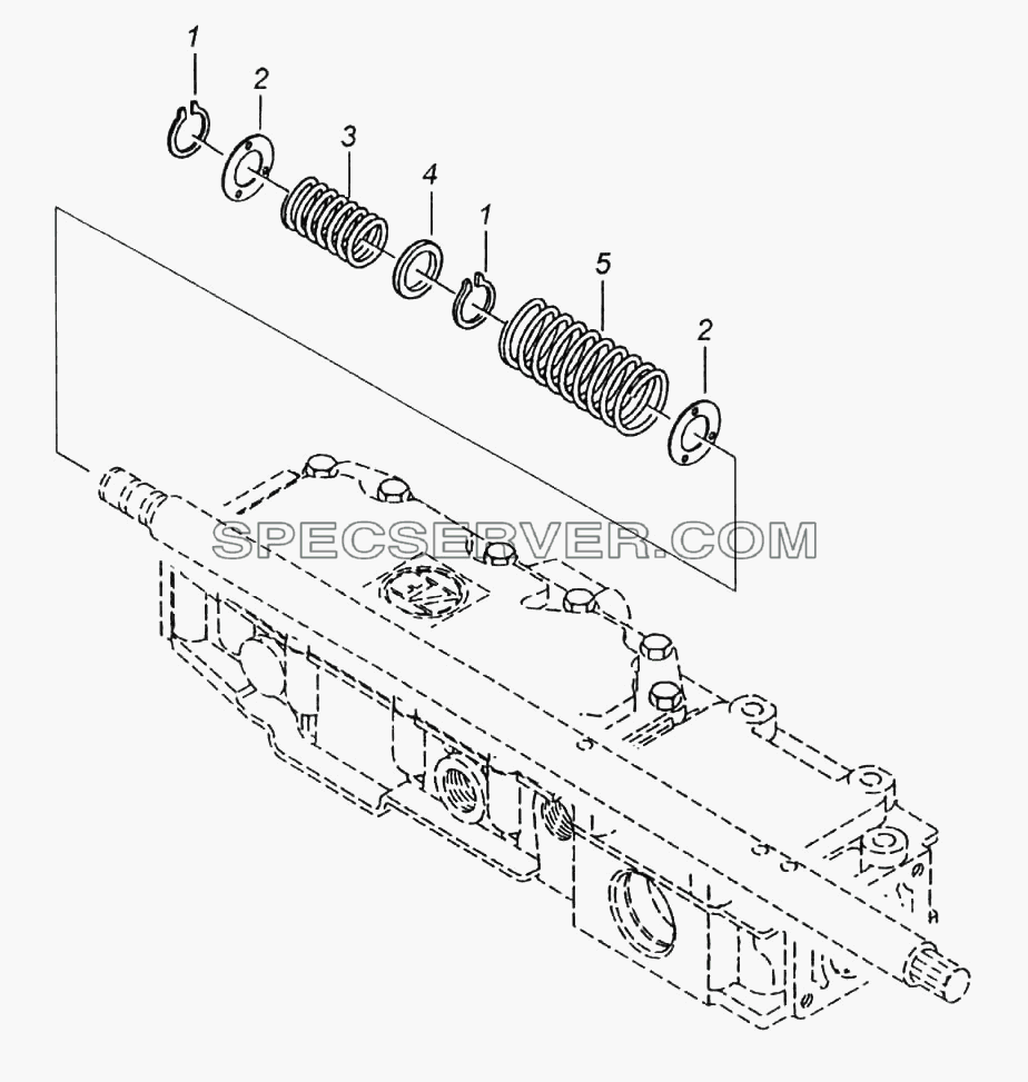 Комплект пружин для КамАЗ-6522 (список запасных частей)