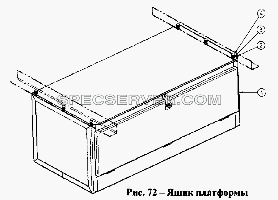 Ящик платформы для СЗАПА-9328 (список запасных частей)