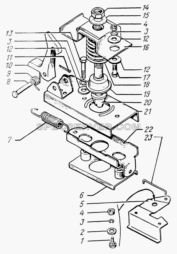 Крыло переднее и подножки для КрАЗ-6446 (список запасных частей)
