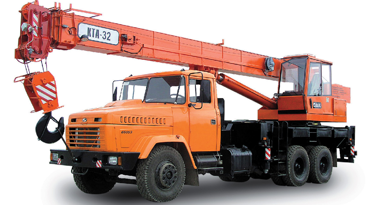 Автокран КрАЗ-65053 (КТА-32) - технические характеристики