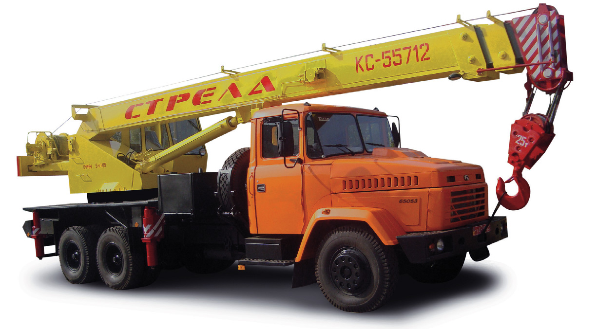 Автокран КрАЗ-65053 (КС-55712) - технические характеристики