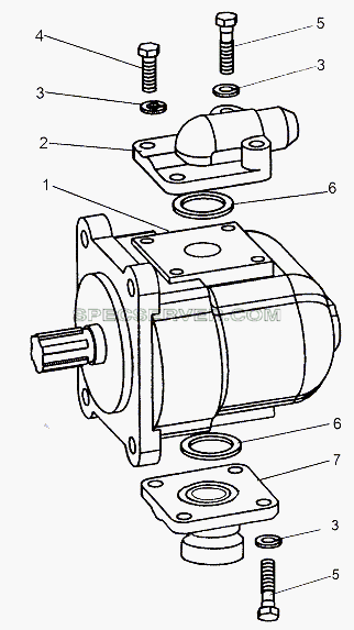 Насос 69237-3431010-01 для МЗКТ-65151 