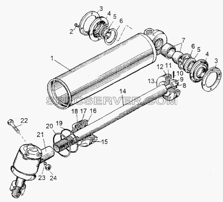 Цилиндр 7930-3405005-02 для МЗКТ-74296 (список запасных частей)