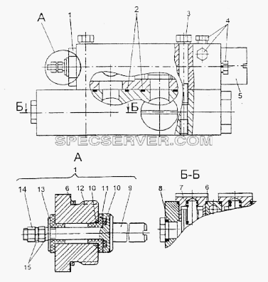 Блок клапанов 79092-3420010 для МЗКТ-74296 (список запасных частей)