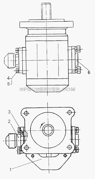 Насос 74295-3407010 для МЗКТ-74296 (список запасных частей)