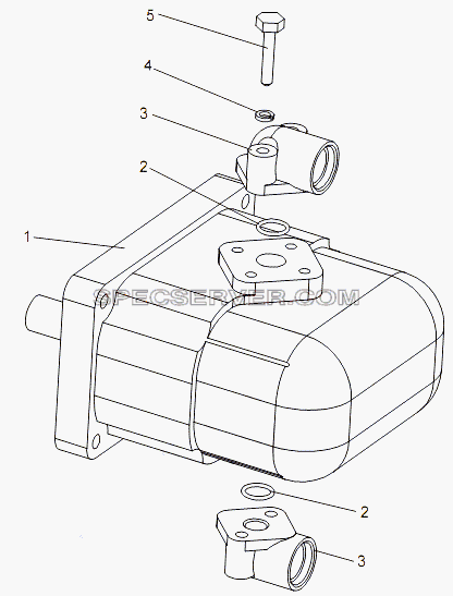 Насос 7930-1808010 для МЗКТ-7930-200 (список запасных частей)