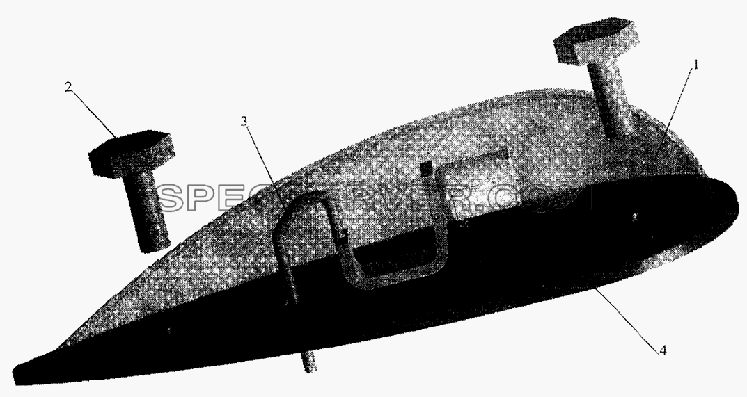 Установка фонаря автопоезда для МАЗ-5440 (список запасных частей)