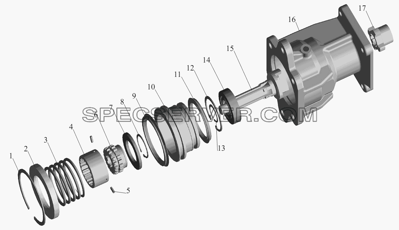 Коробка отбора мощности 64228-4202010 для МАЗ-551605 (список запасных частей)