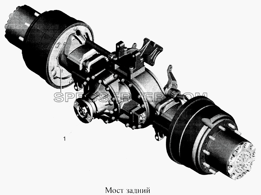 Мост задний для МАЗ-5516А5 (список запасных частей)