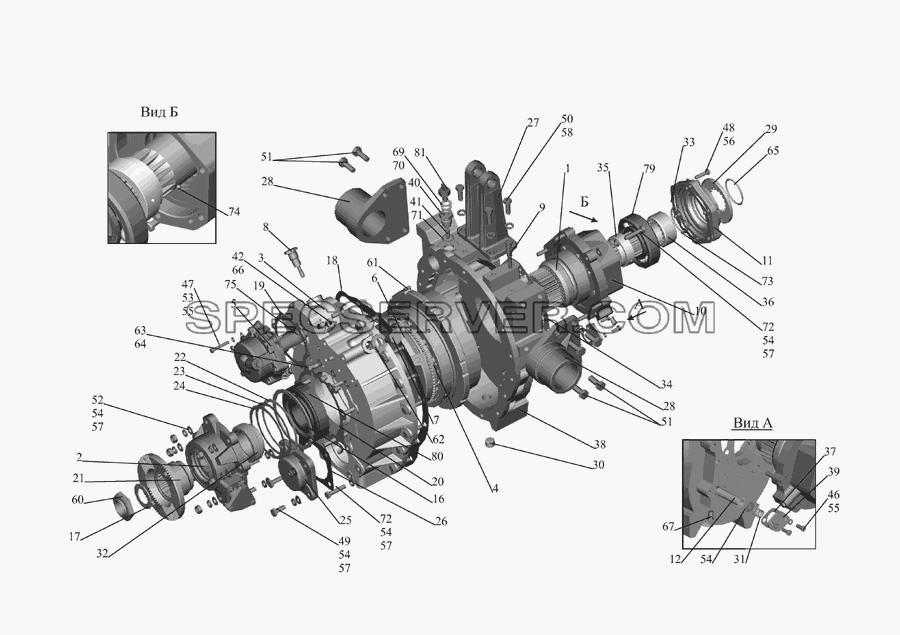 Ходоуменьшитель 555102-1717010 для МАЗ-555142 (список запасных частей)