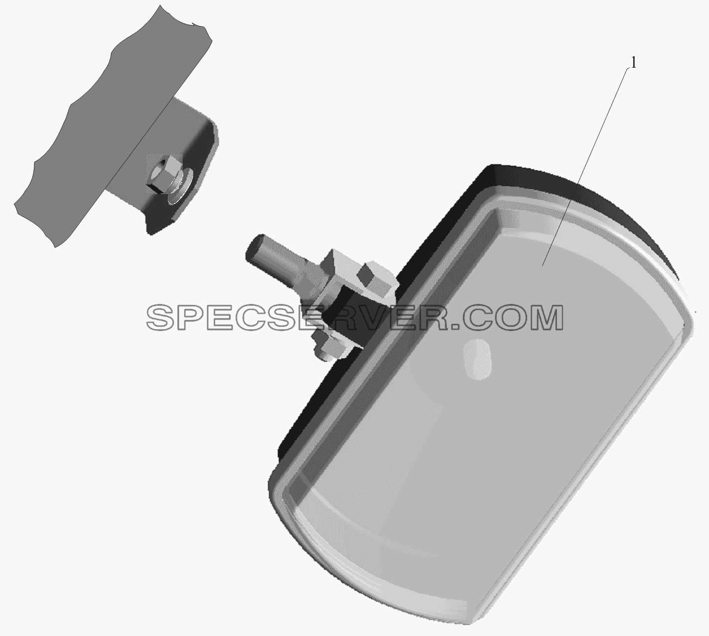 Установка противотуманной фары для МАЗ-6430A8 (5440A8, 5440A5) (список запасных частей)