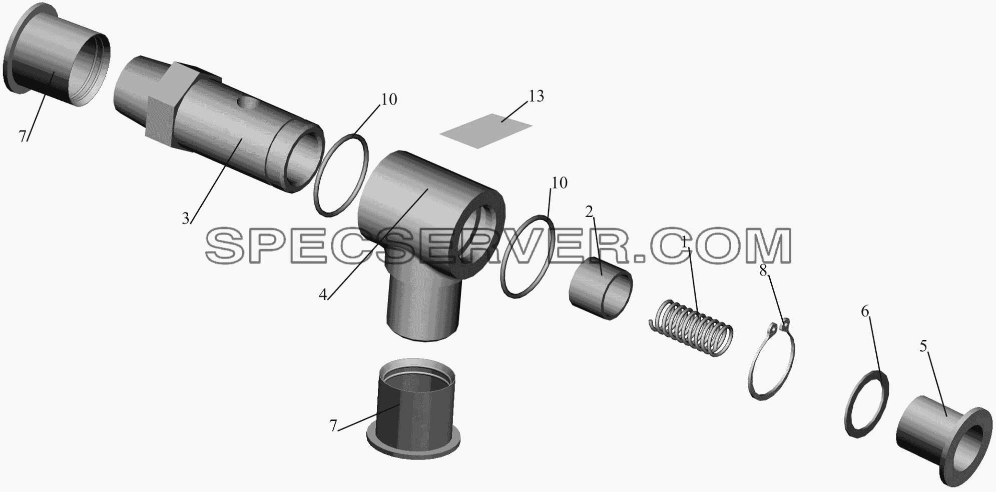 Клапан 555102-8603508 для МАЗ-650119 (список запасных частей)