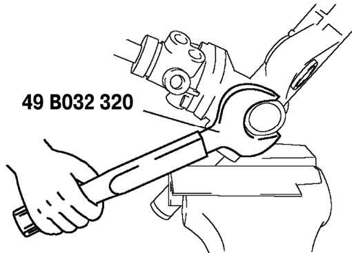 5.3.4.2 Разборка рулевой тяги Mazda 3