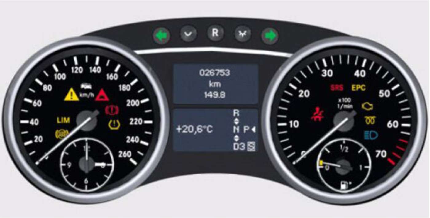 3.5 Комбинация приборов Mercedes-Benz W164 (ML Class)