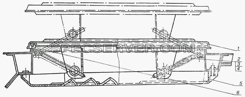 Люк крыши вентиляционный для МоАЗа-7505 (список запасных частей)