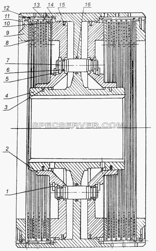 Фрикцион большой 7505-1711070 для МоАЗа-7505 (список запасных частей)