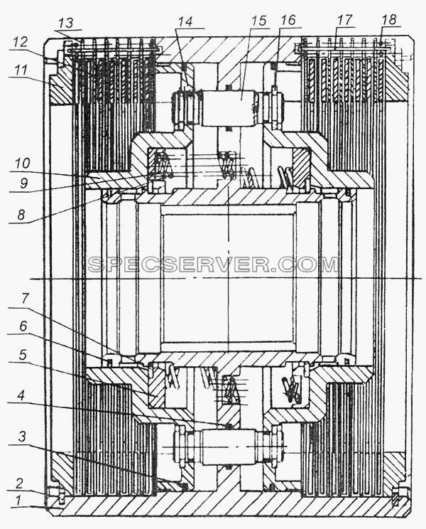 Фрикцион малый 7505-1711010 для МоАЗа-7505 (список запасных частей)
