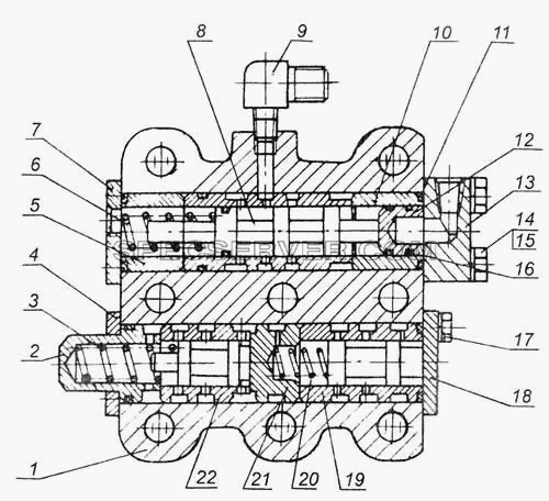Клапан 7505-1712300-20 для МоАЗа-7505 (список запасных частей)