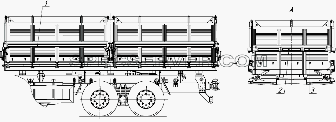 45144-3738010 Установка светоотражающей маркировки для НефАЗа-45144-8600001 (список запасных частей)