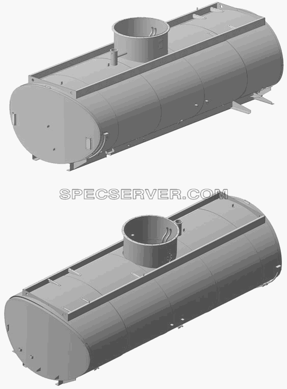 Э6606-8513020 Корпус цистерны (сварной) для НефАЗа-6606 (список запасных частей)