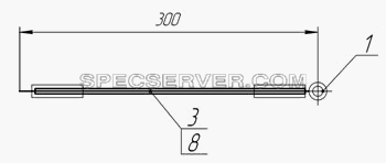 9334-3724102 Перемычка массы для НефАЗа-9334-10 (11, 13, 16, 17) (список запасных частей)