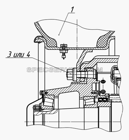 96931-3101003-01 Установка  колес для НефАЗа-93341-07 (08) (список запасных частей)