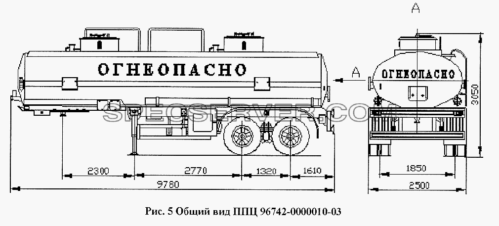 Общий вид ППЦ 96742-0000010-03 для НефАЗа-96741 (список запасных частей)