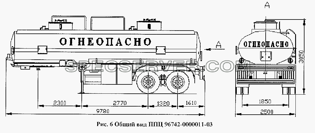 Общий вид ППЦ 96742-0000011-03 для НефАЗа-96741 (список запасных частей)