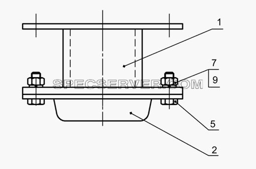 93345-2822145 Отбойник для НефАЗа-96742 (список запасных частей)
